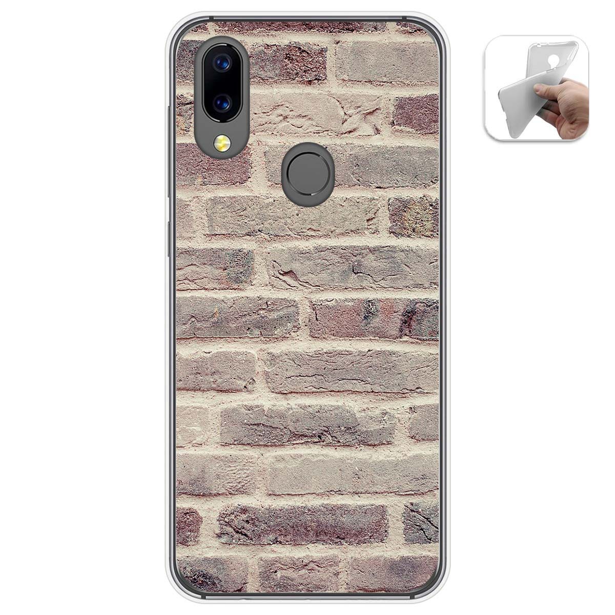 Funda Gel Tpu para Umidigi A3X diseño Ladrillo 01 Dibujos
