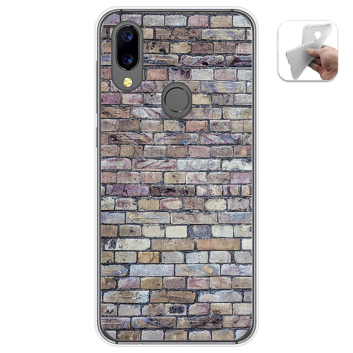 Funda Gel Tpu para Umidigi A3X diseño Ladrillo 02 Dibujos
