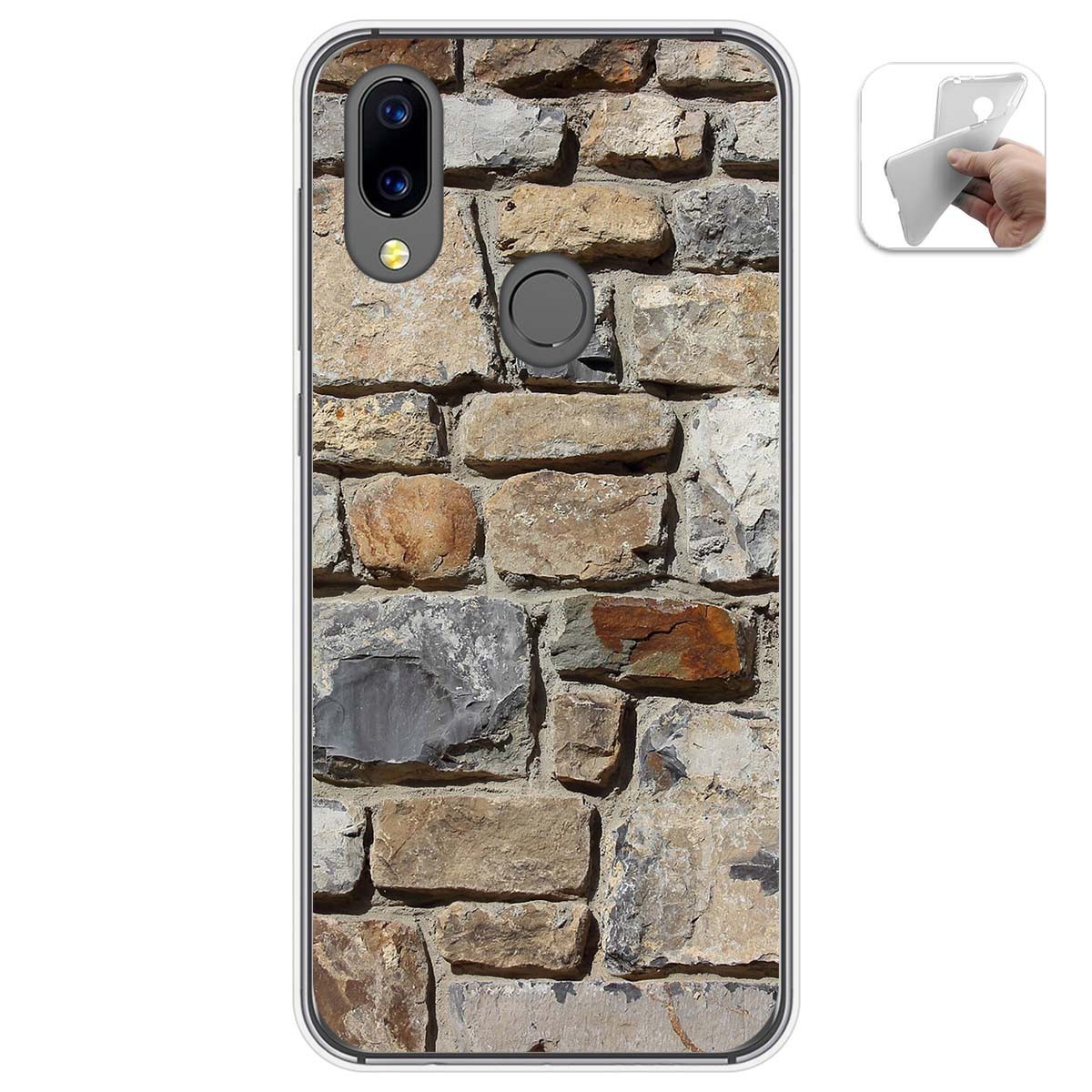 Funda Gel Tpu para Umidigi A3X diseño Ladrillo 03 Dibujos