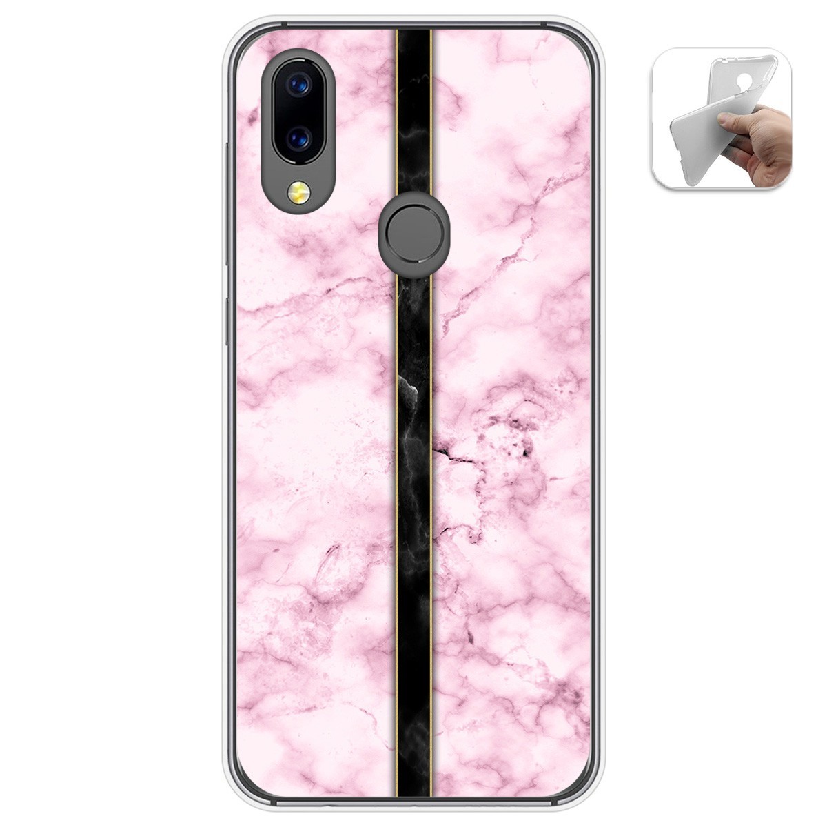 Funda Gel Tpu para Umidigi A3X diseño Mármol 04 Dibujos