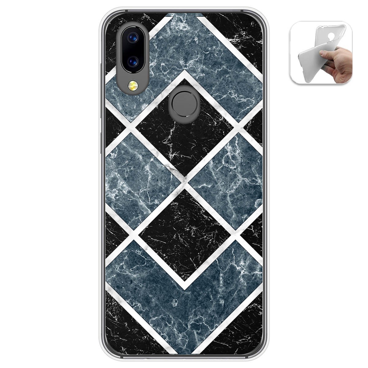 Funda Gel Tpu para Umidigi A3X diseño Mármol 06 Dibujos