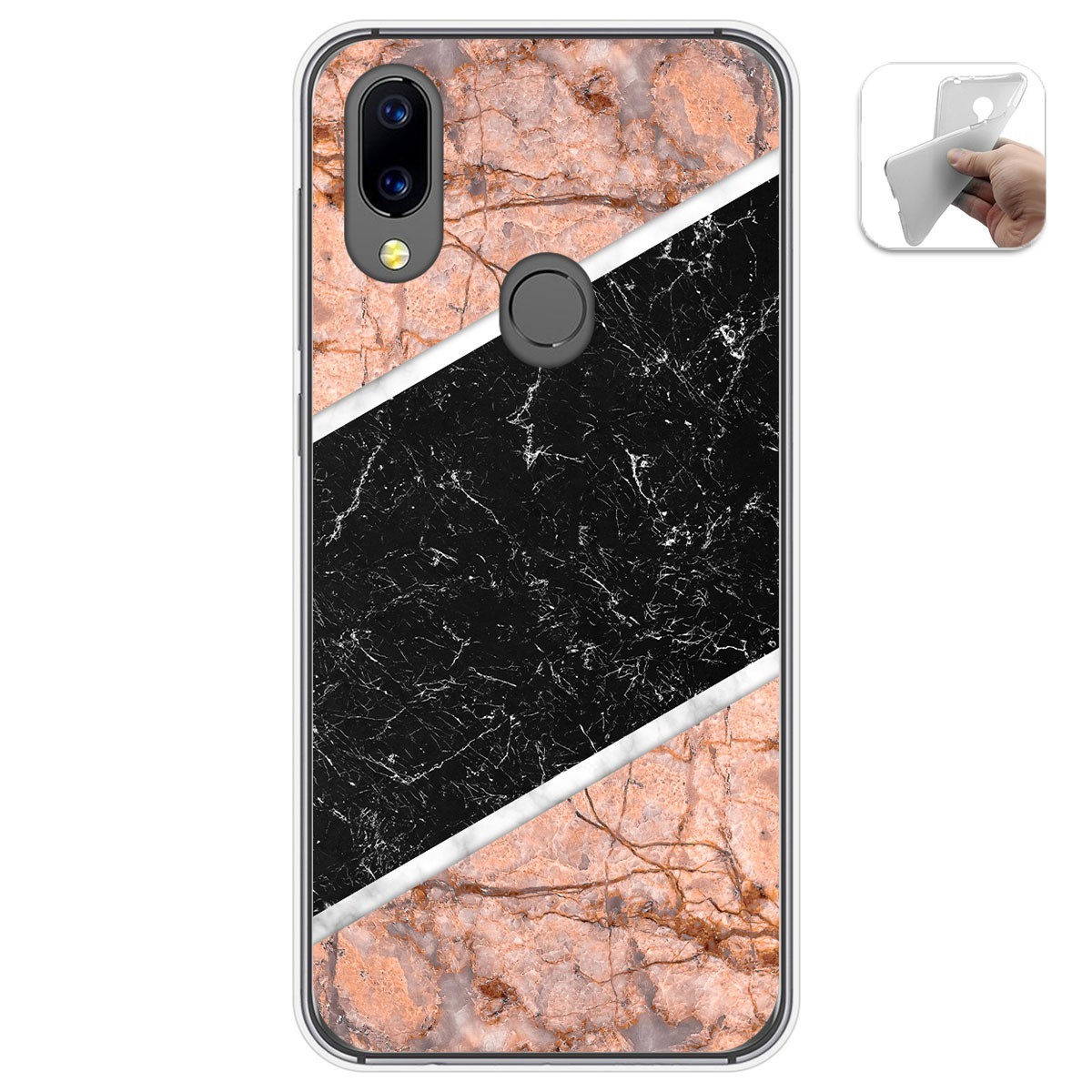 Funda Gel Tpu para Umidigi A3X diseño Mármol 07 Dibujos