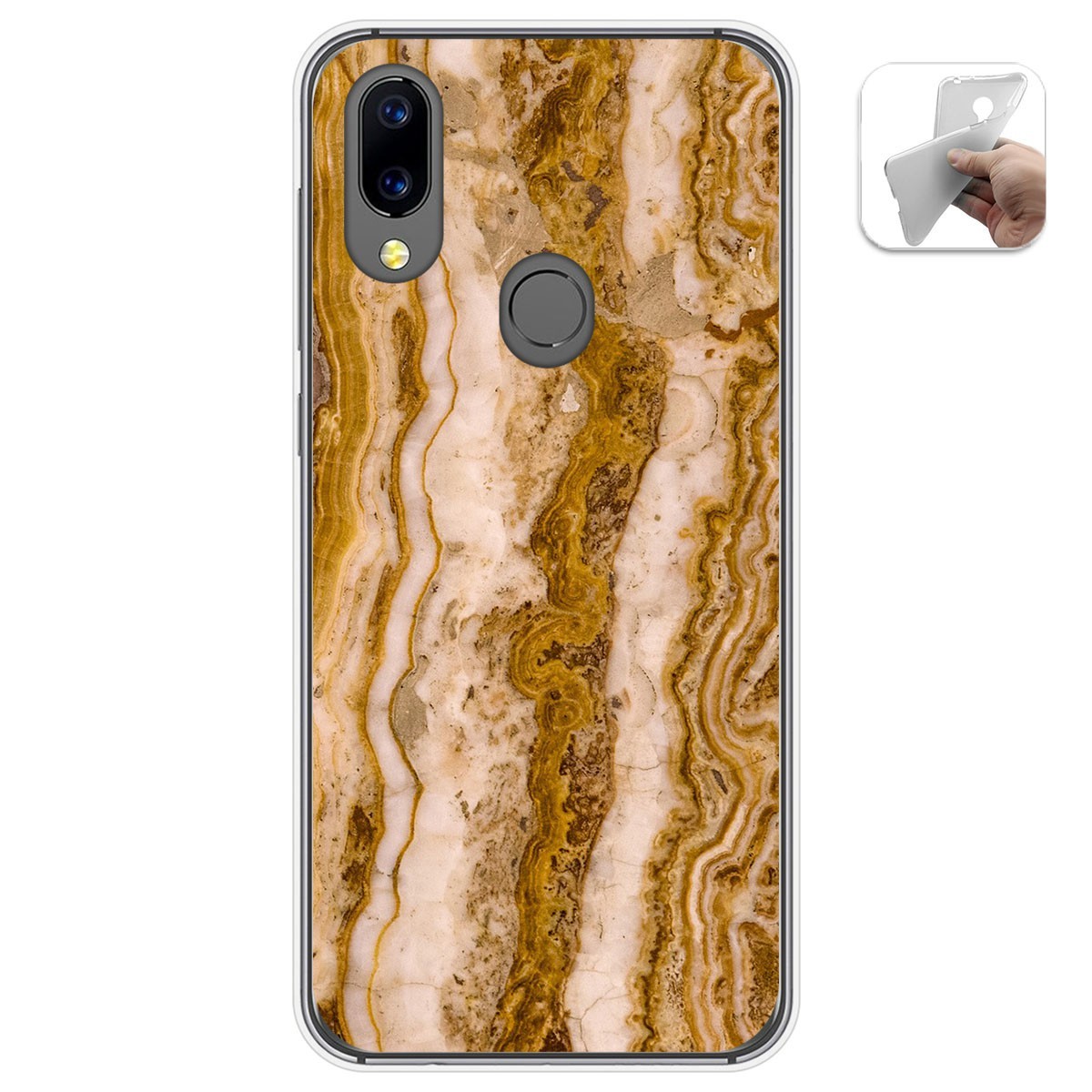 Funda Gel Tpu para Umidigi A3X diseño Mármol 10 Dibujos