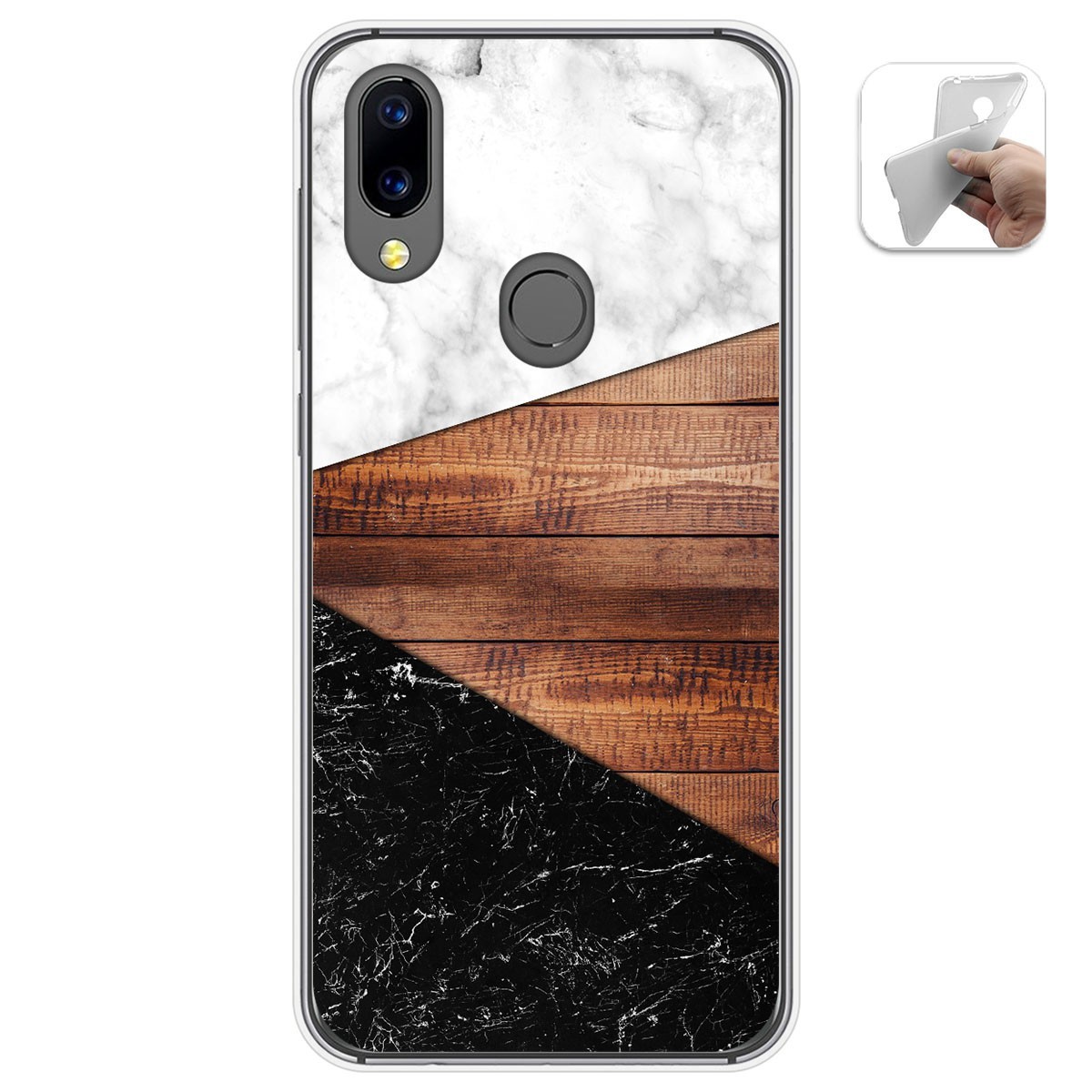Funda Gel Tpu para Umidigi A3X diseño Mármol 11 Dibujos