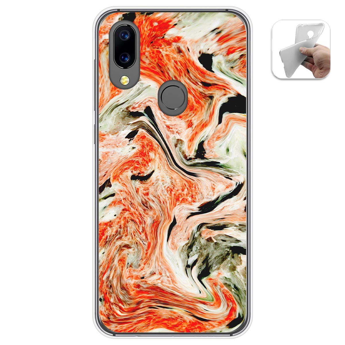 Funda Gel Tpu para Umidigi A3X diseño Mármol 12 Dibujos