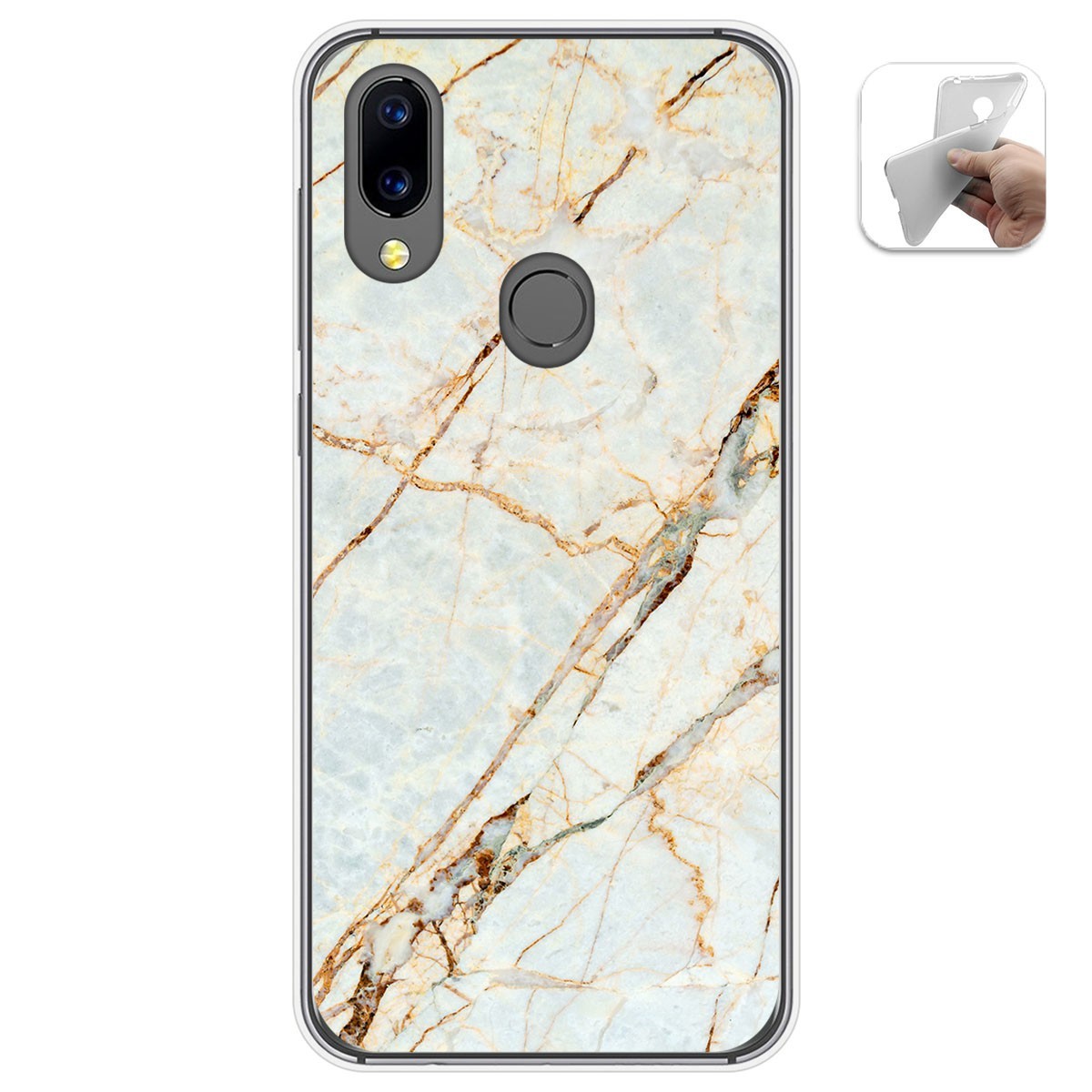 Funda Gel Tpu para Umidigi A3X diseño Mármol 13 Dibujos