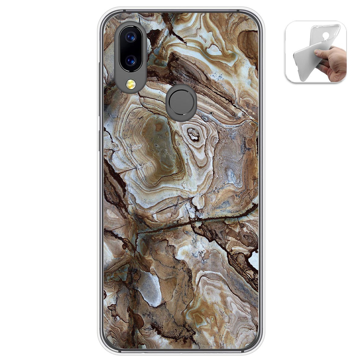 Funda Gel Tpu para Umidigi A3X diseño Mármol 14 Dibujos