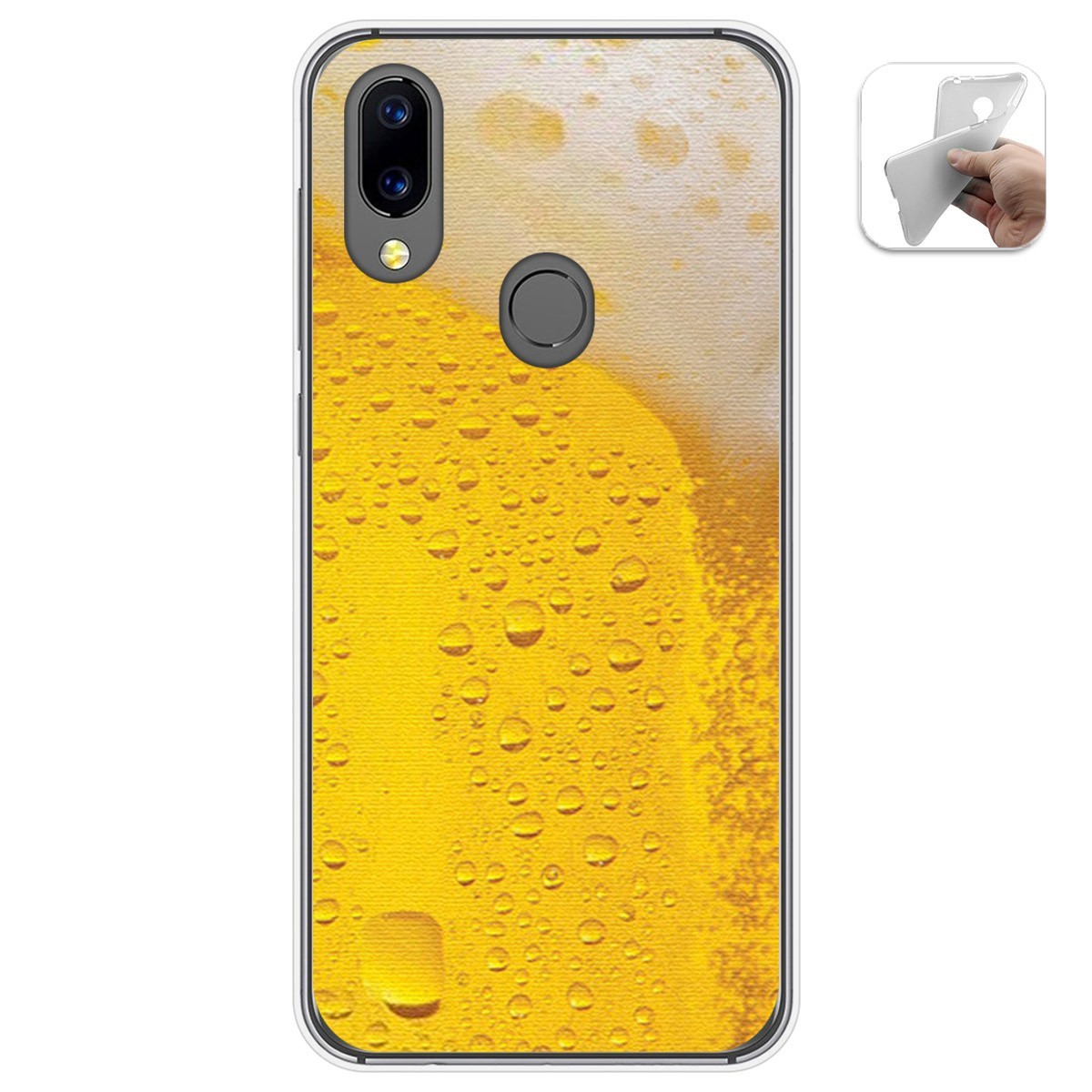 Funda Gel Tpu para Umidigi A3X diseño Cerveza Dibujos