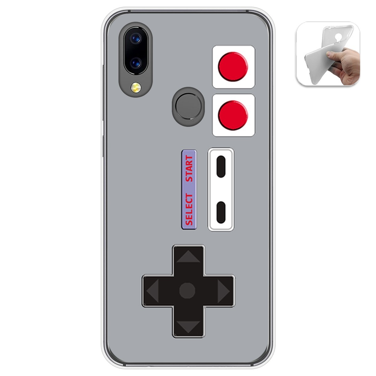 Funda Gel Tpu para Umidigi A3X diseño Consola Dibujos