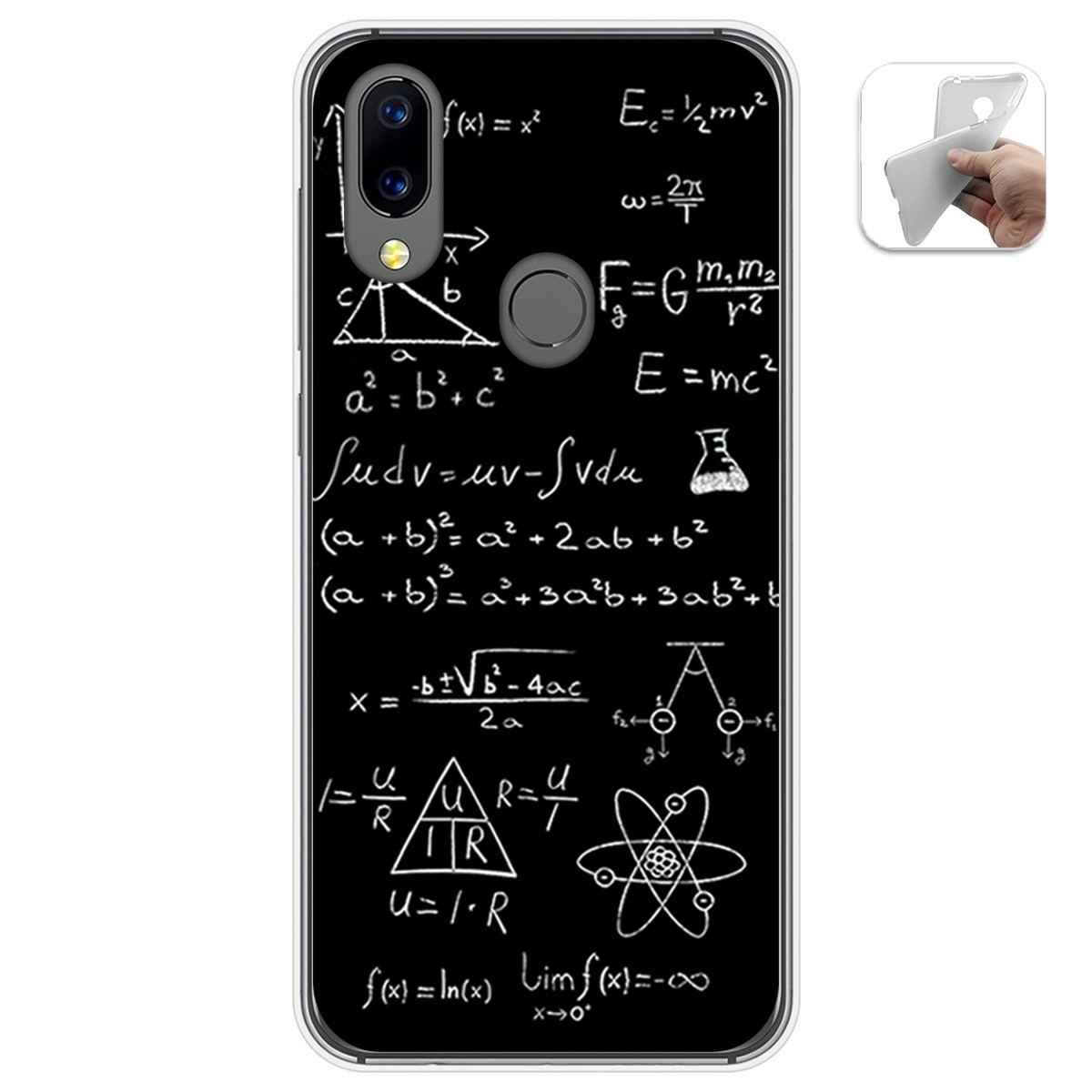 Funda Gel Tpu para Umidigi A3X diseño Formulas Dibujos