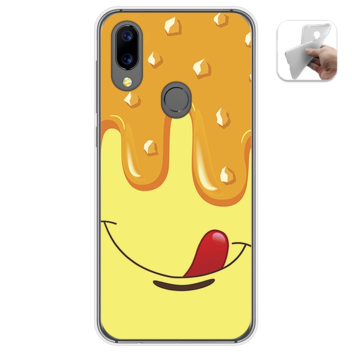 Funda Gel Tpu para Umidigi A3X diseño Helado Vainilla Dibujos