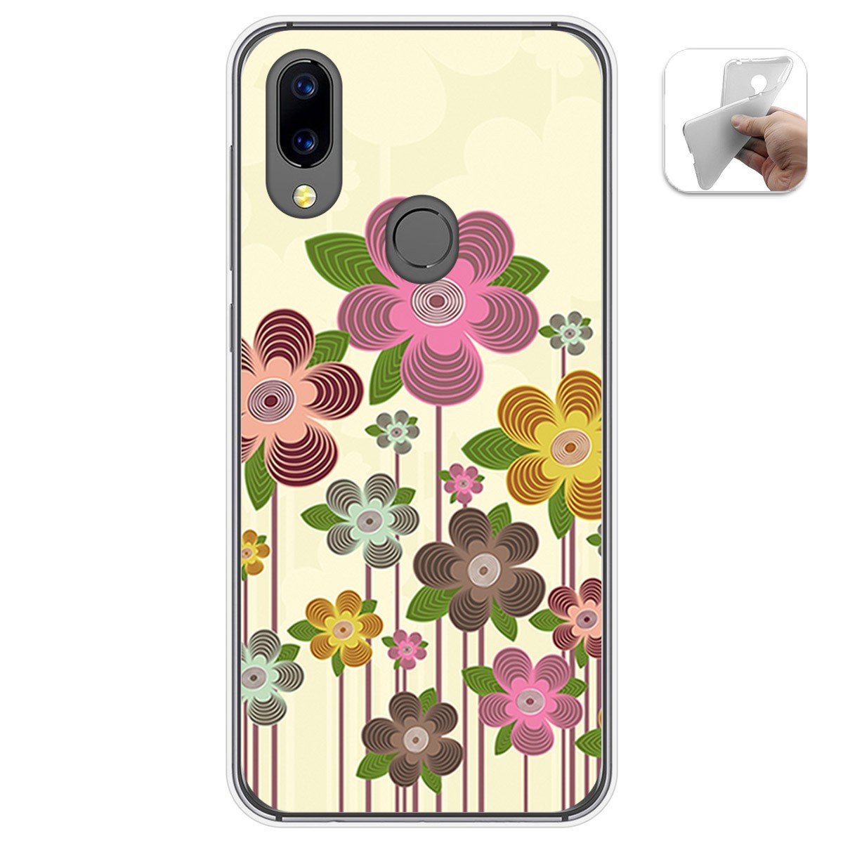 Funda Gel Tpu para Umidigi A3X diseño Primavera En Flor Dibujos