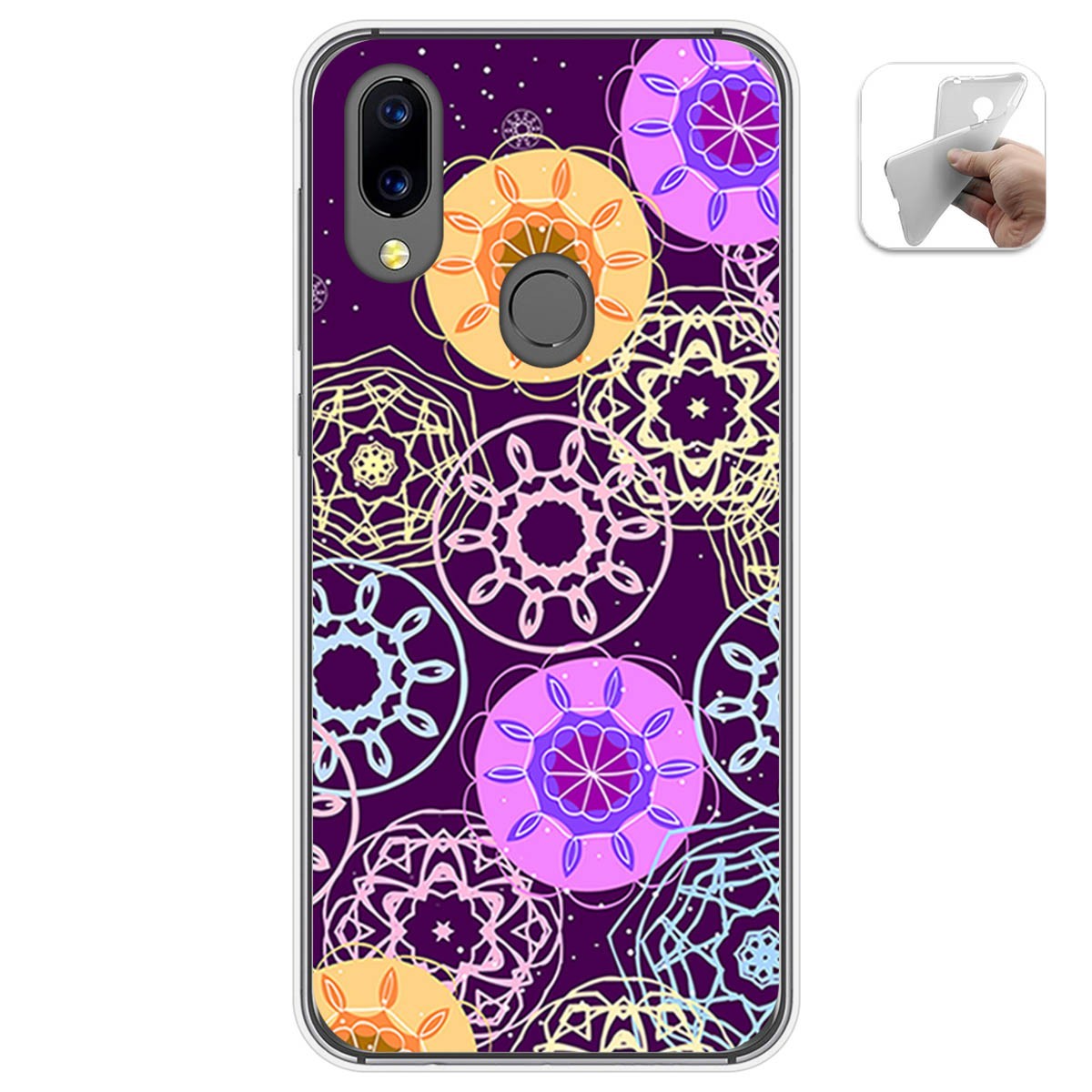 Funda Gel Tpu para Umidigi A3X diseño Radial Dibujos