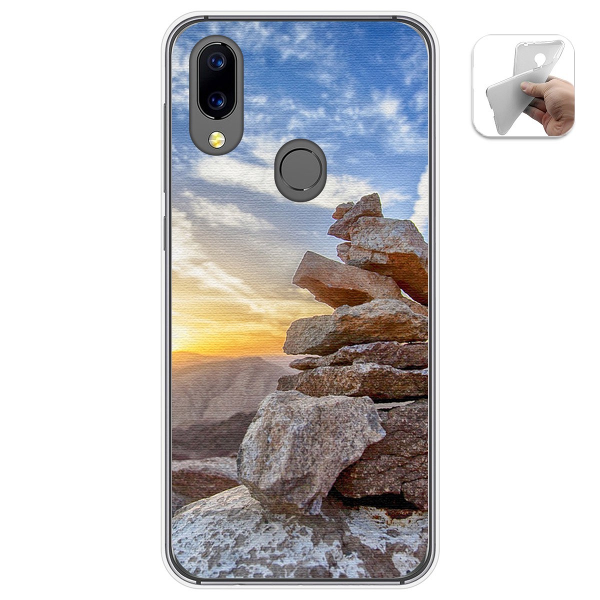 Funda Gel Tpu para Umidigi A3X diseño Sunset Dibujos