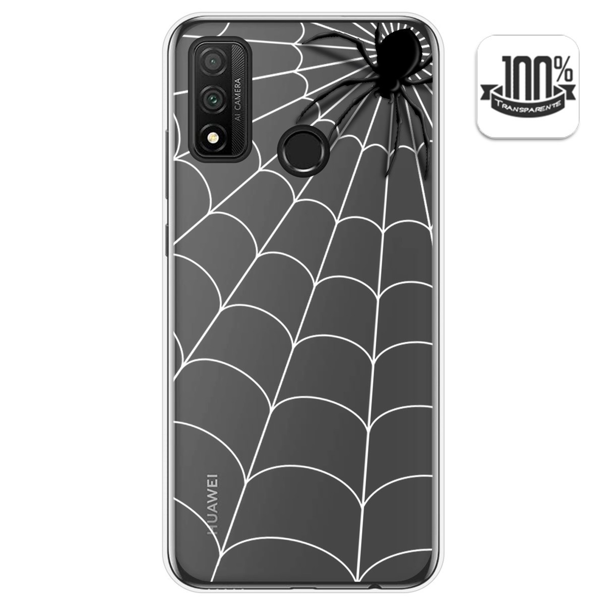 Funda Gel Transparente para Huawei P Smart 2020 diseño Araña Dibujos