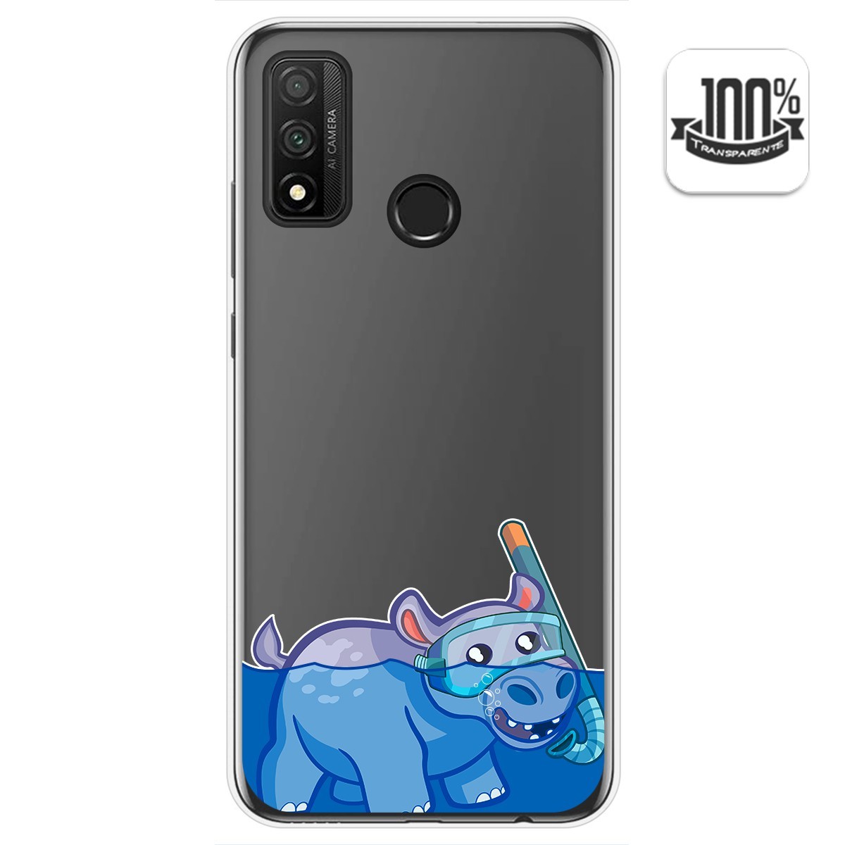Funda Gel Transparente para Huawei P Smart 2020 diseño Hipo Dibujos