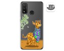 Funda Gel Transparente para Huawei P Smart 2020 diseño Jirafa Dibujos