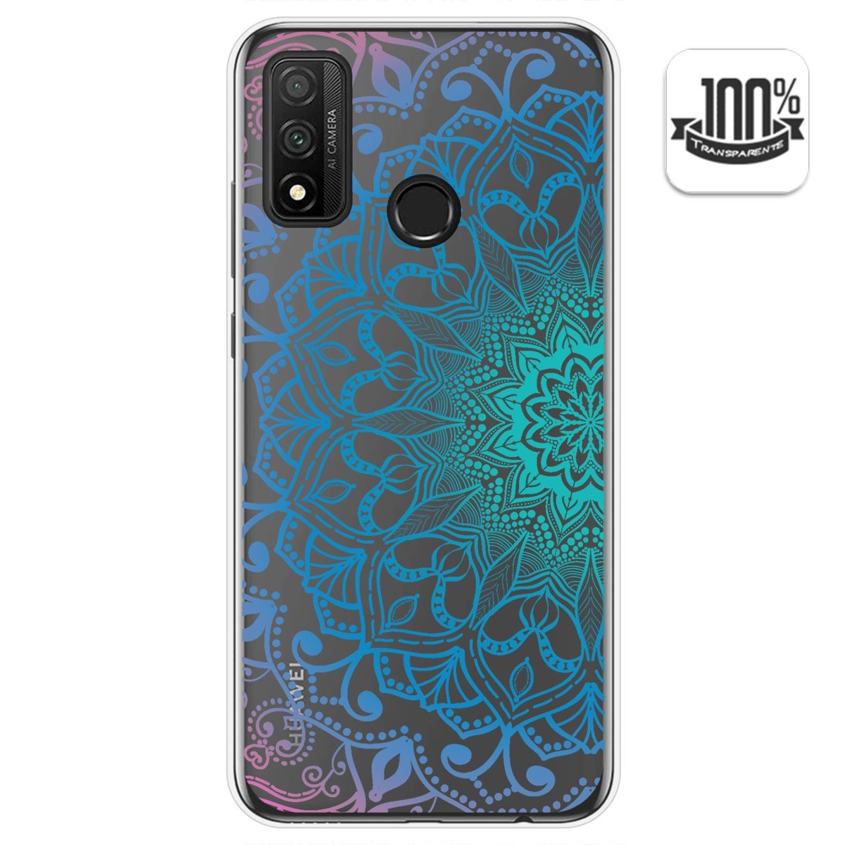 Funda Gel Transparente para Huawei P Smart 2020 diseño Mandala Dibujos