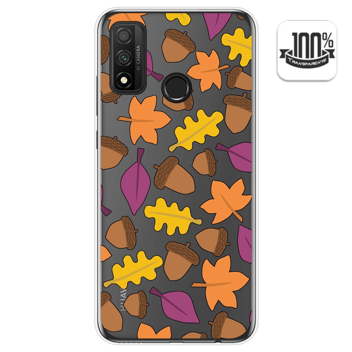 Funda Gel Transparente para Huawei P Smart 2020 diseño Otoño Dibujos