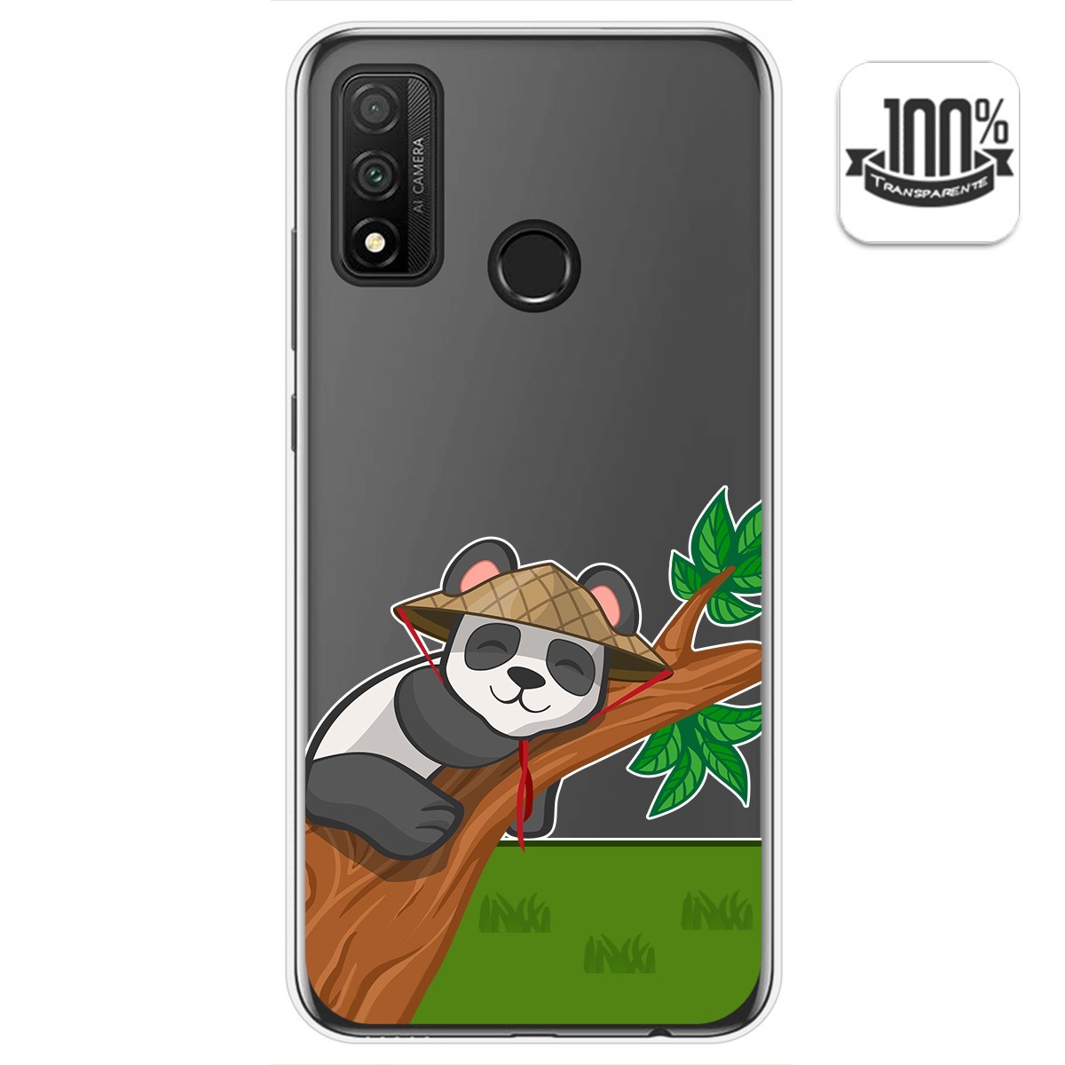 Funda Gel Transparente para Huawei P Smart 2020 diseño Panda Dibujos