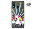 Funda Gel Transparente para Huawei P Smart 2020 diseño Unicornio Dibujos