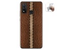 Funda Gel Tpu para Huawei P Smart 2020 diseño Cuero 01 Dibujos