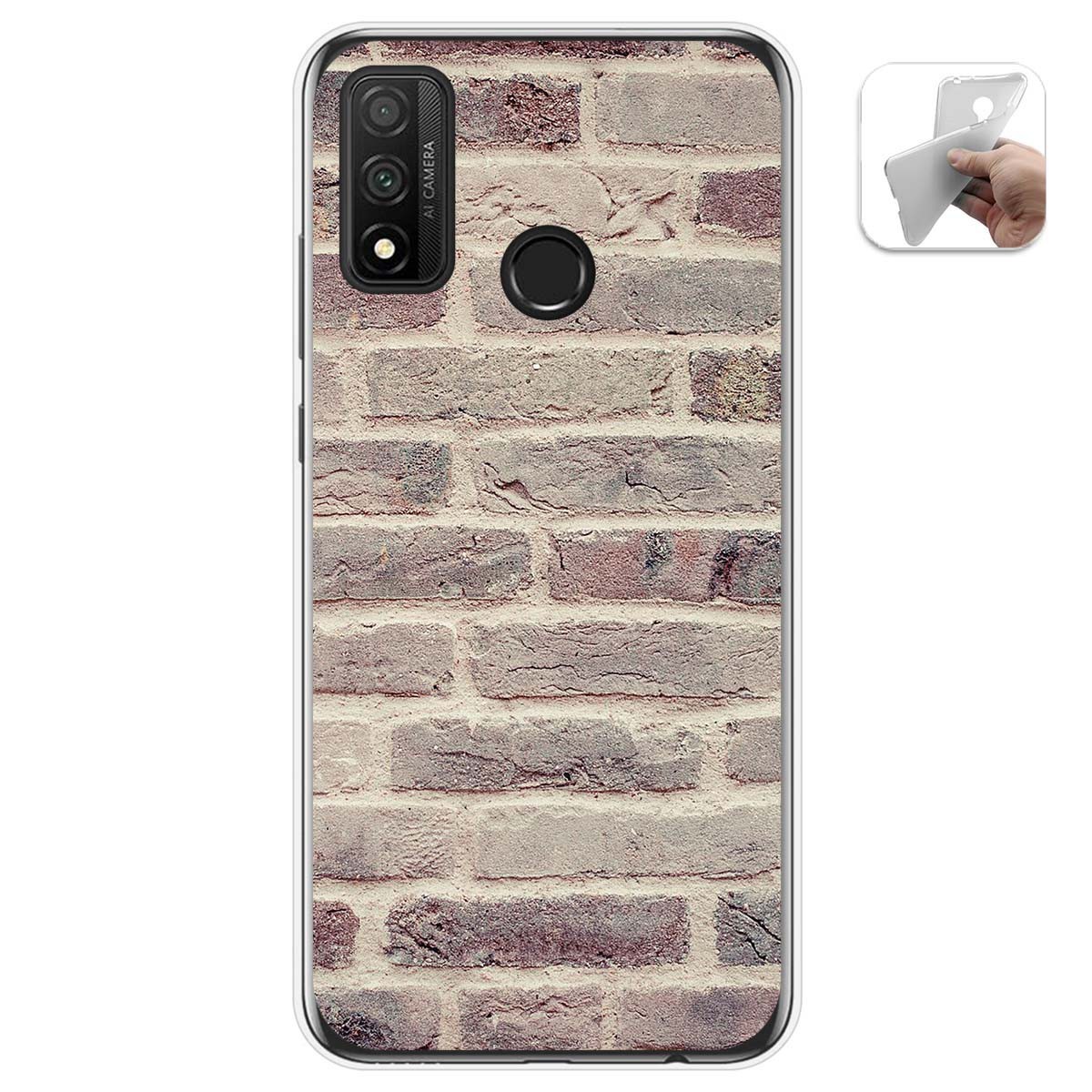 Funda Gel Tpu para Huawei P Smart 2020 diseño Ladrillo 01 Dibujos