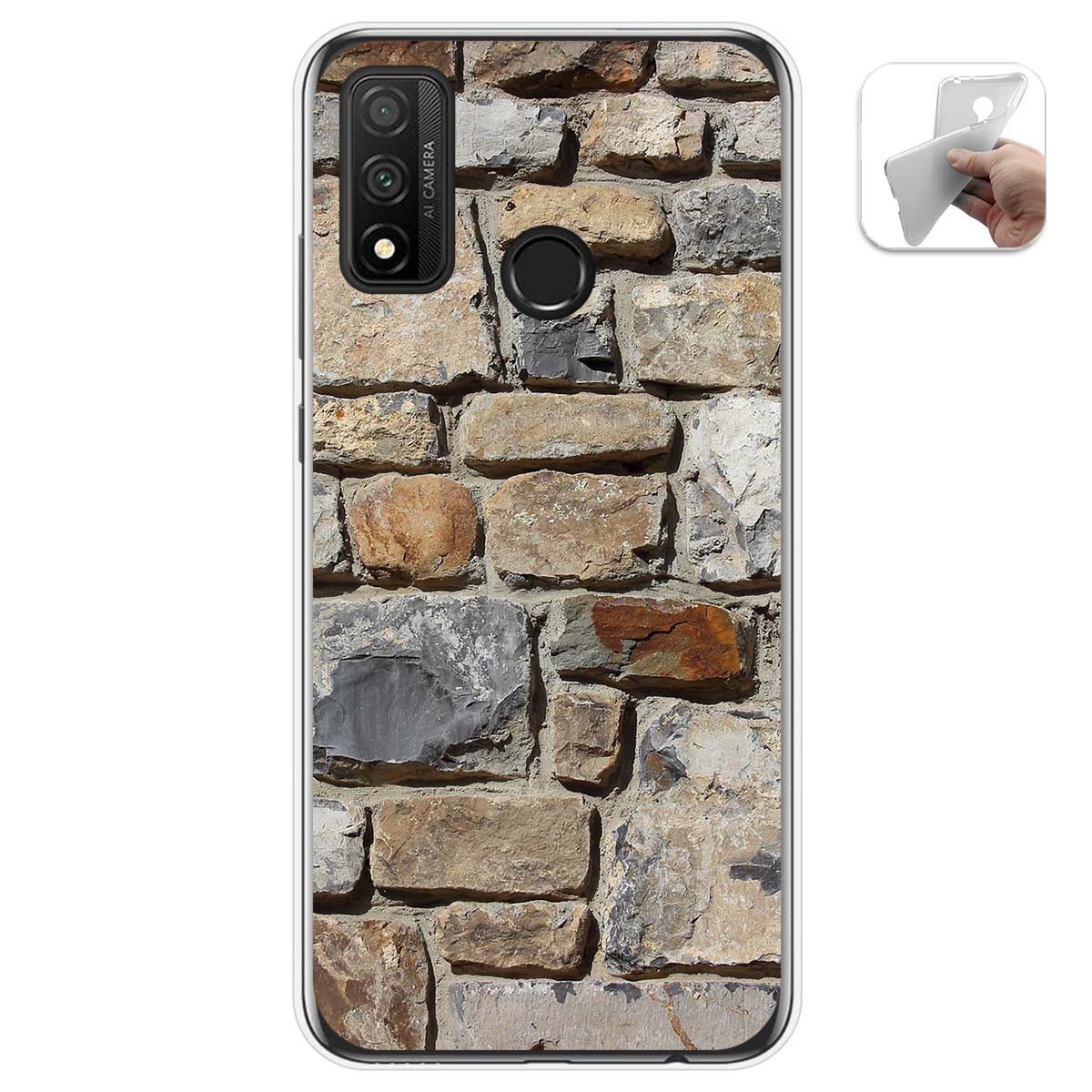 Funda Gel Tpu para Huawei P Smart 2020 diseño Ladrillo 03 Dibujos
