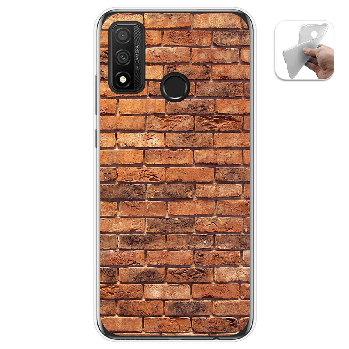 Funda Gel Tpu para Huawei P Smart 2020 diseño Ladrillo 04 Dibujos
