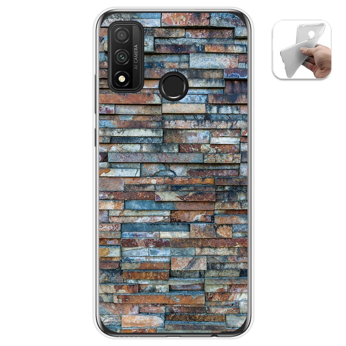 Funda Gel Tpu para Huawei P Smart 2020 diseño Ladrillo 05 Dibujos