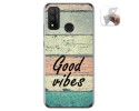 Funda Gel Tpu para Huawei P Smart 2020 diseño Madera 01 Dibujos