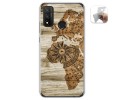 Funda Gel Tpu para Huawei P Smart 2020 diseño Madera 07 Dibujos