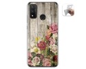 Funda Gel Tpu para Huawei P Smart 2020 diseño Madera 08 Dibujos
