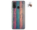 Funda Gel Tpu para Huawei P Smart 2020 diseño Madera 10 Dibujos