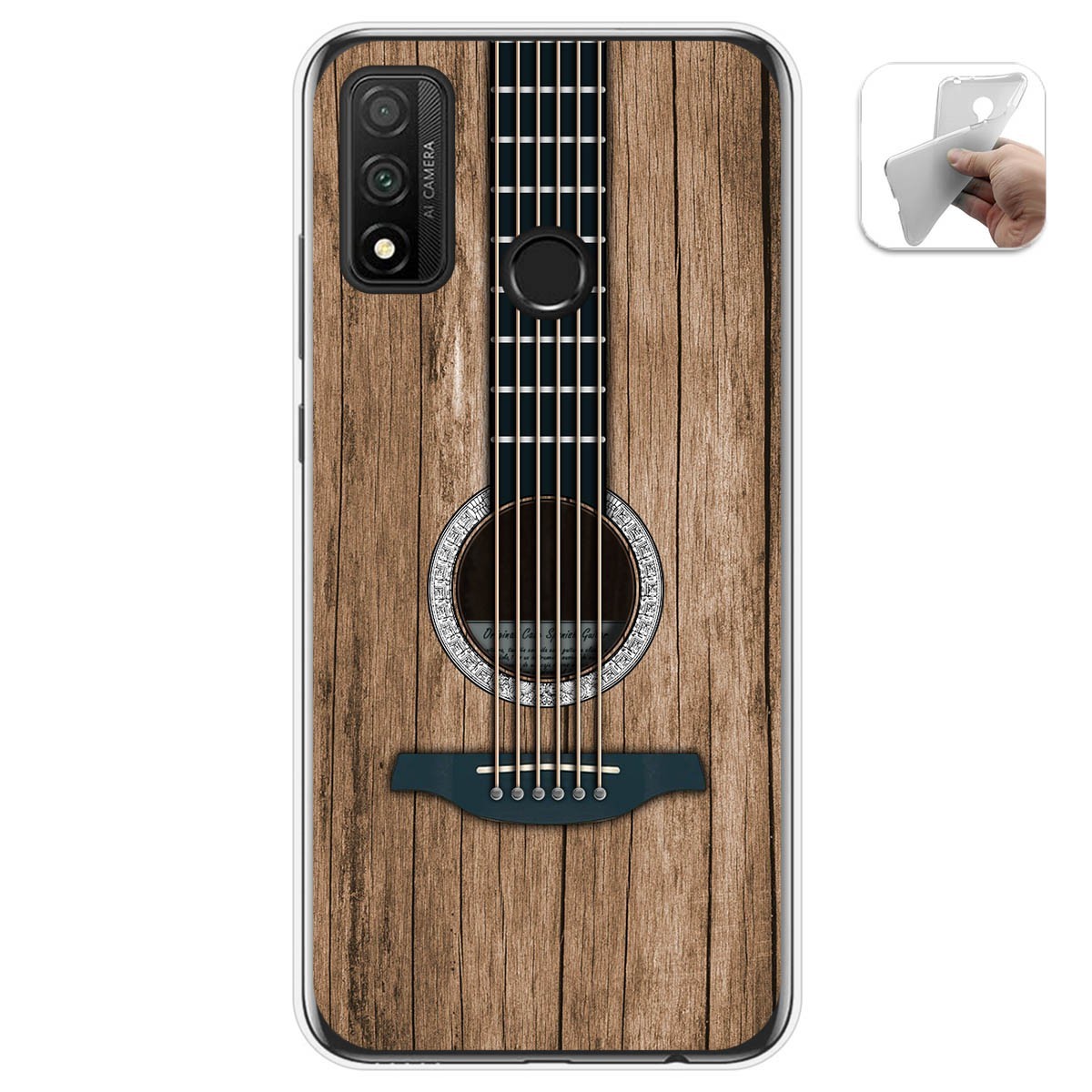 Funda Gel Tpu para Huawei P Smart 2020 diseño Madera 11 Dibujos