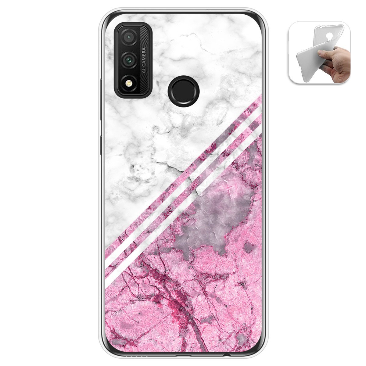 Funda Gel Tpu para Huawei P Smart 2020 diseño Mármol 03 Dibujos
