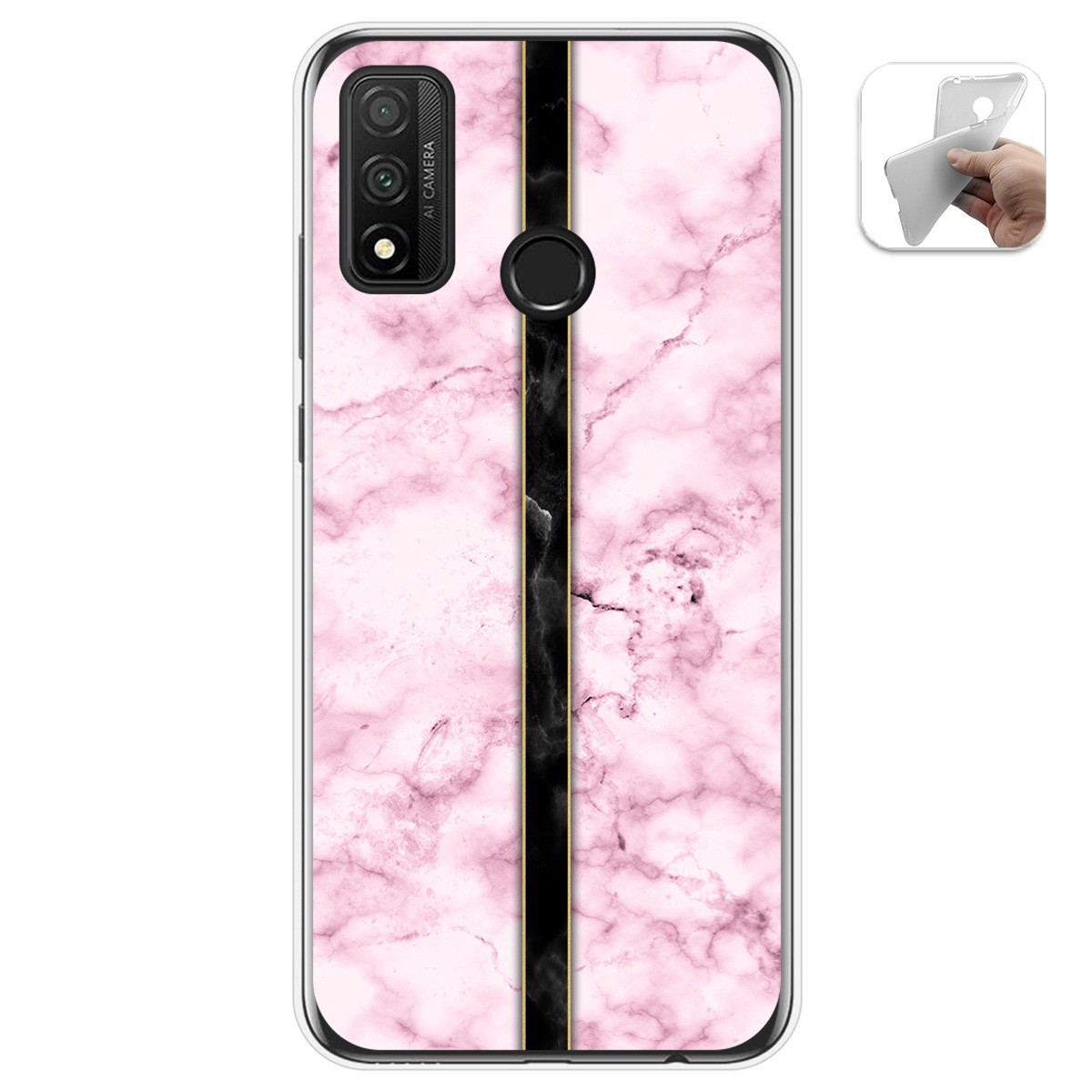 Funda Gel Tpu para Huawei P Smart 2020 diseño Mármol 04 Dibujos