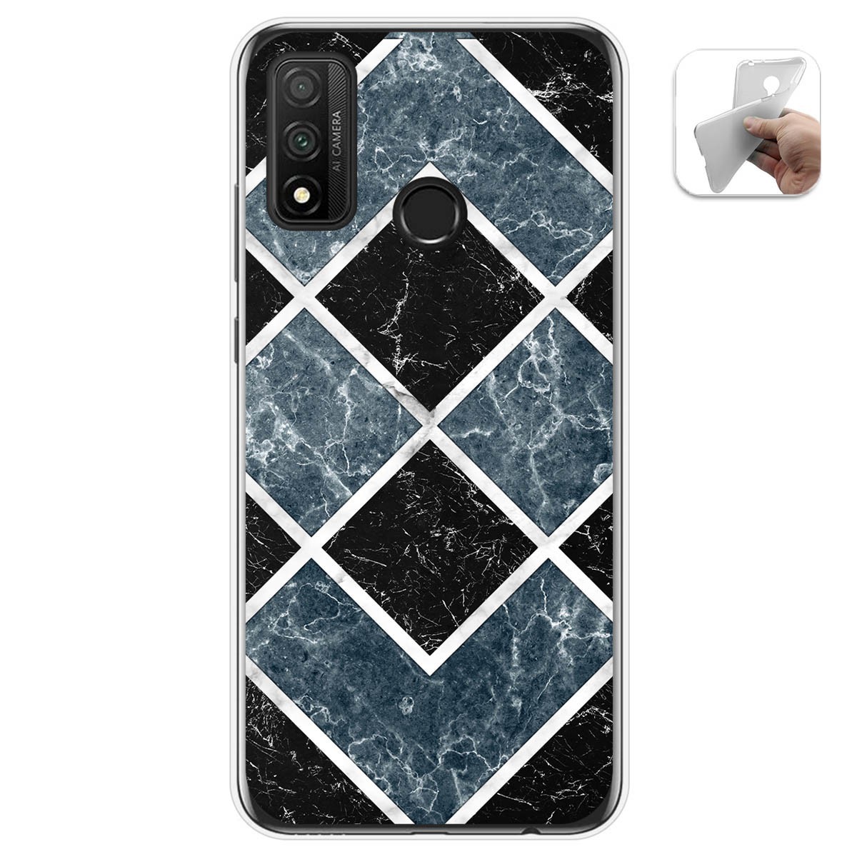 Funda Gel Tpu para Huawei P Smart 2020 diseño Mármol 06 Dibujos