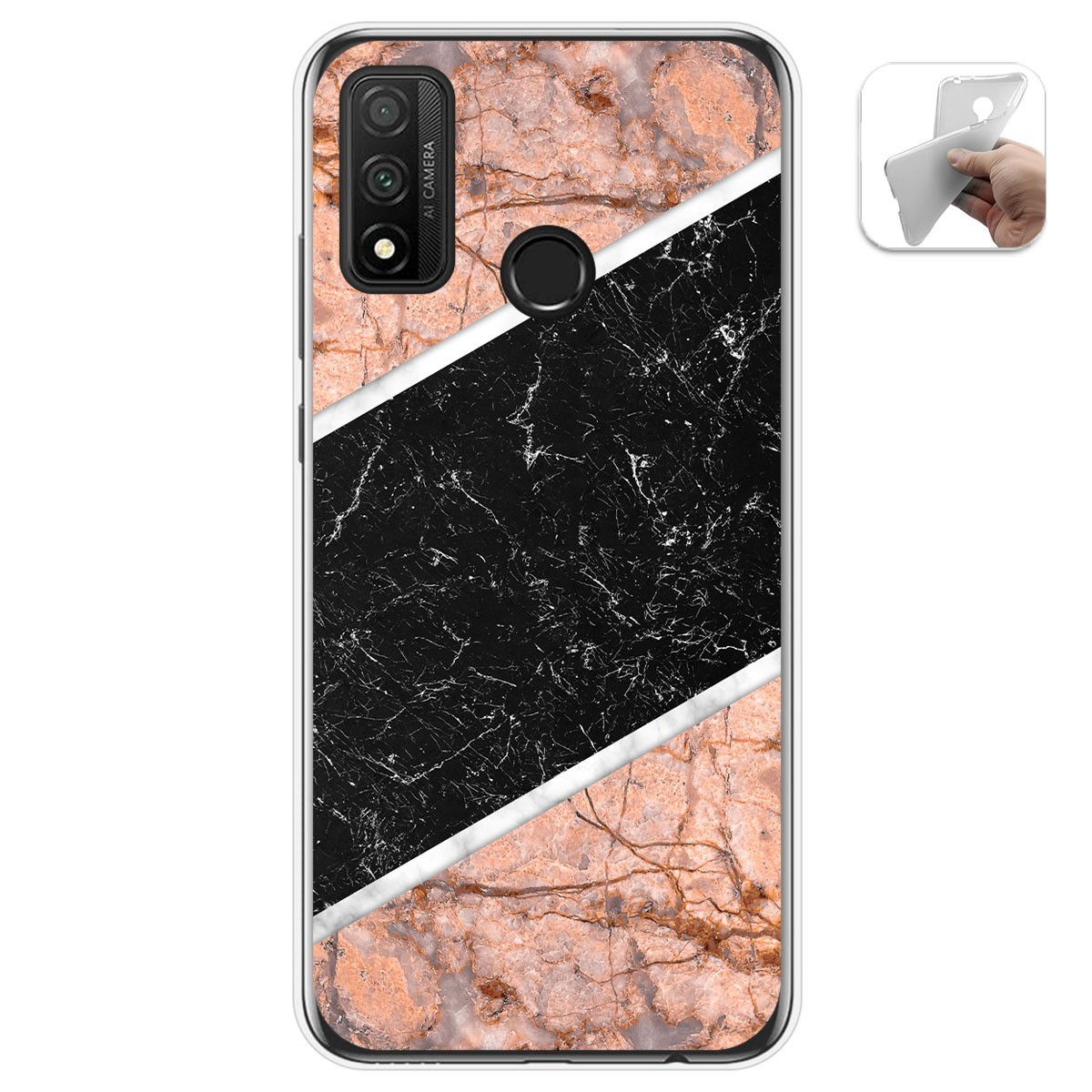 Funda Gel Tpu para Huawei P Smart 2020 diseño Mármol 07 Dibujos