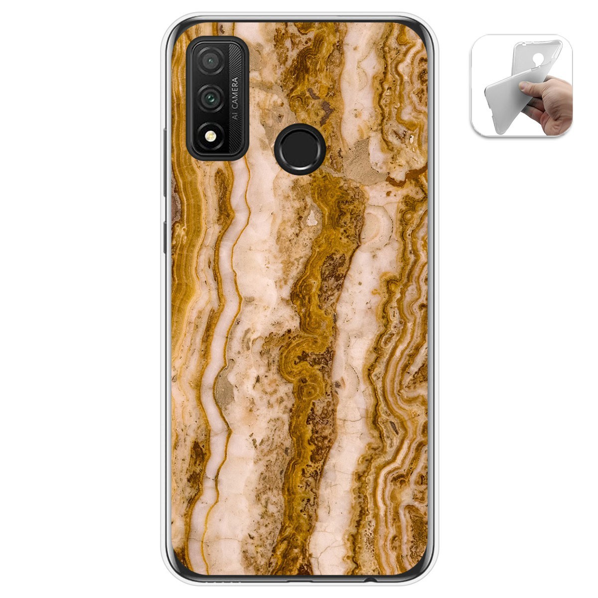 Funda Gel Tpu para Huawei P Smart 2020 diseño Mármol 10 Dibujos