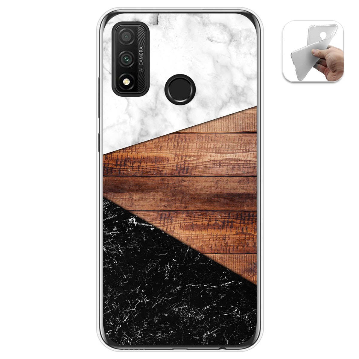 Funda Gel Tpu para Huawei P Smart 2020 diseño Mármol 11 Dibujos