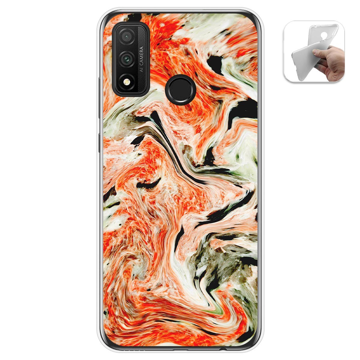 Funda Gel Tpu para Huawei P Smart 2020 diseño Mármol 12 Dibujos