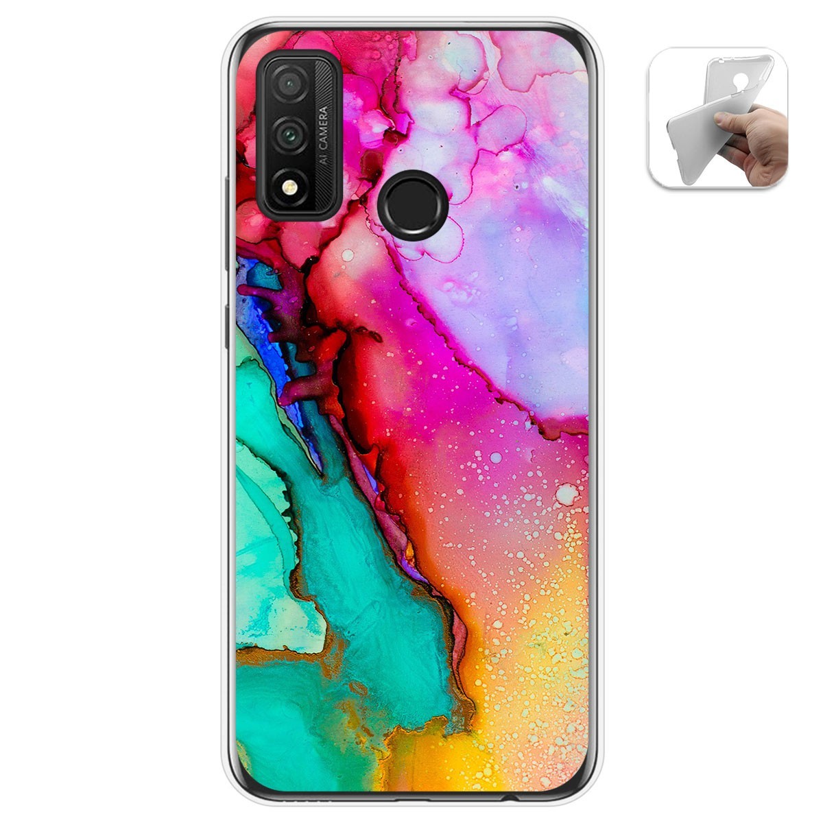 Funda Gel Tpu para Huawei P Smart 2020 diseño Mármol 15 Dibujos