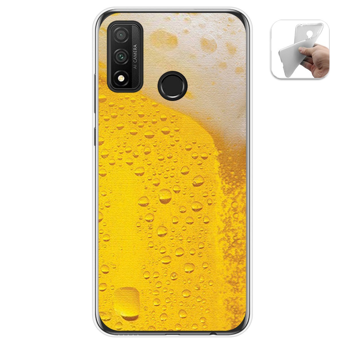 Funda Gel Tpu para Huawei P Smart 2020 diseño Cerveza Dibujos