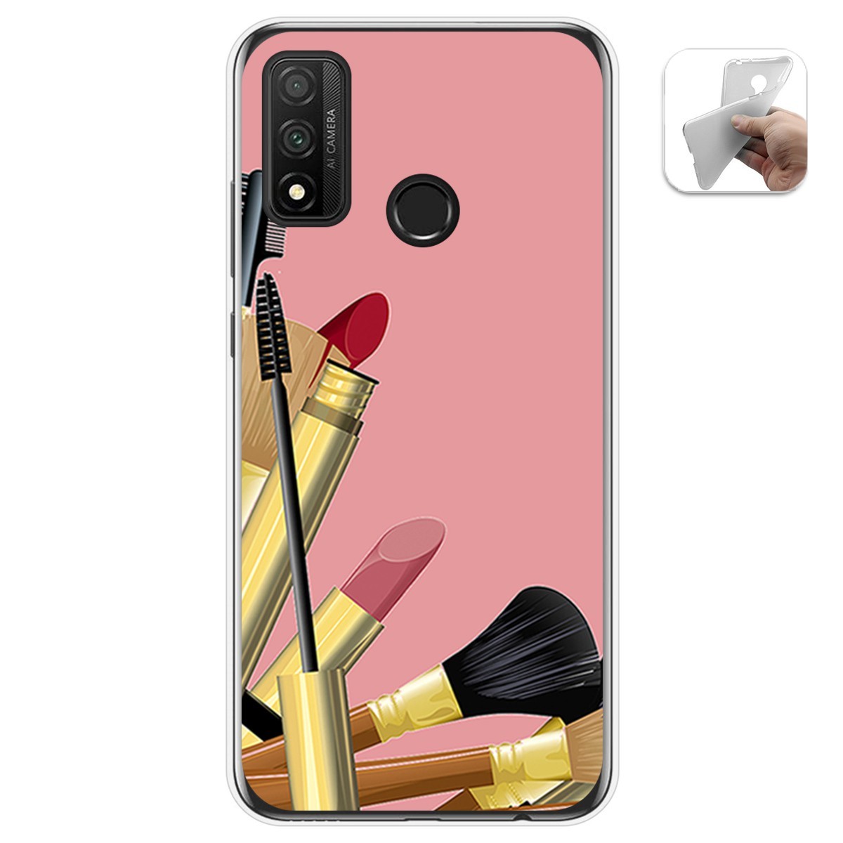 Funda Gel Tpu para Huawei P Smart 2020 diseño Brochas Dibujos