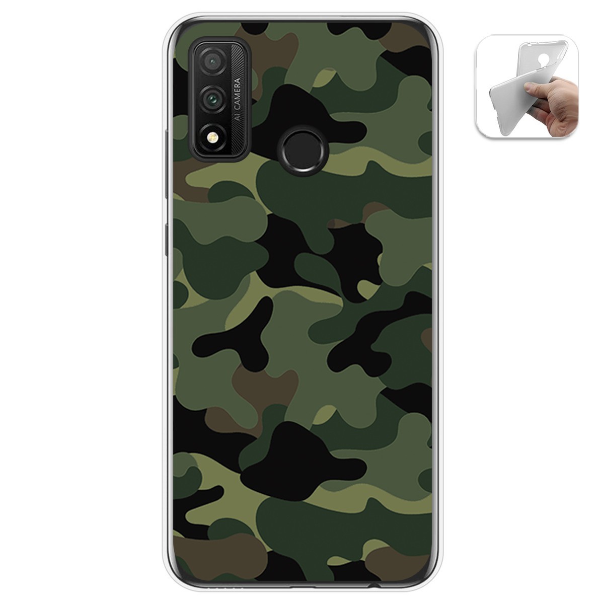 Funda Gel Tpu para Huawei P Smart 2020 diseño Camuflaje Dibujos