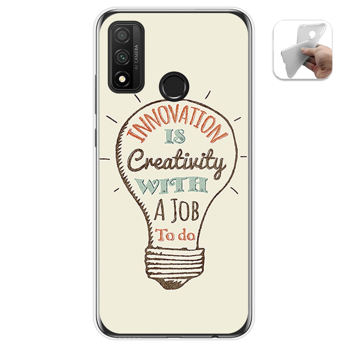 Funda Gel Tpu para Huawei P Smart 2020 diseño Creativity Dibujos
