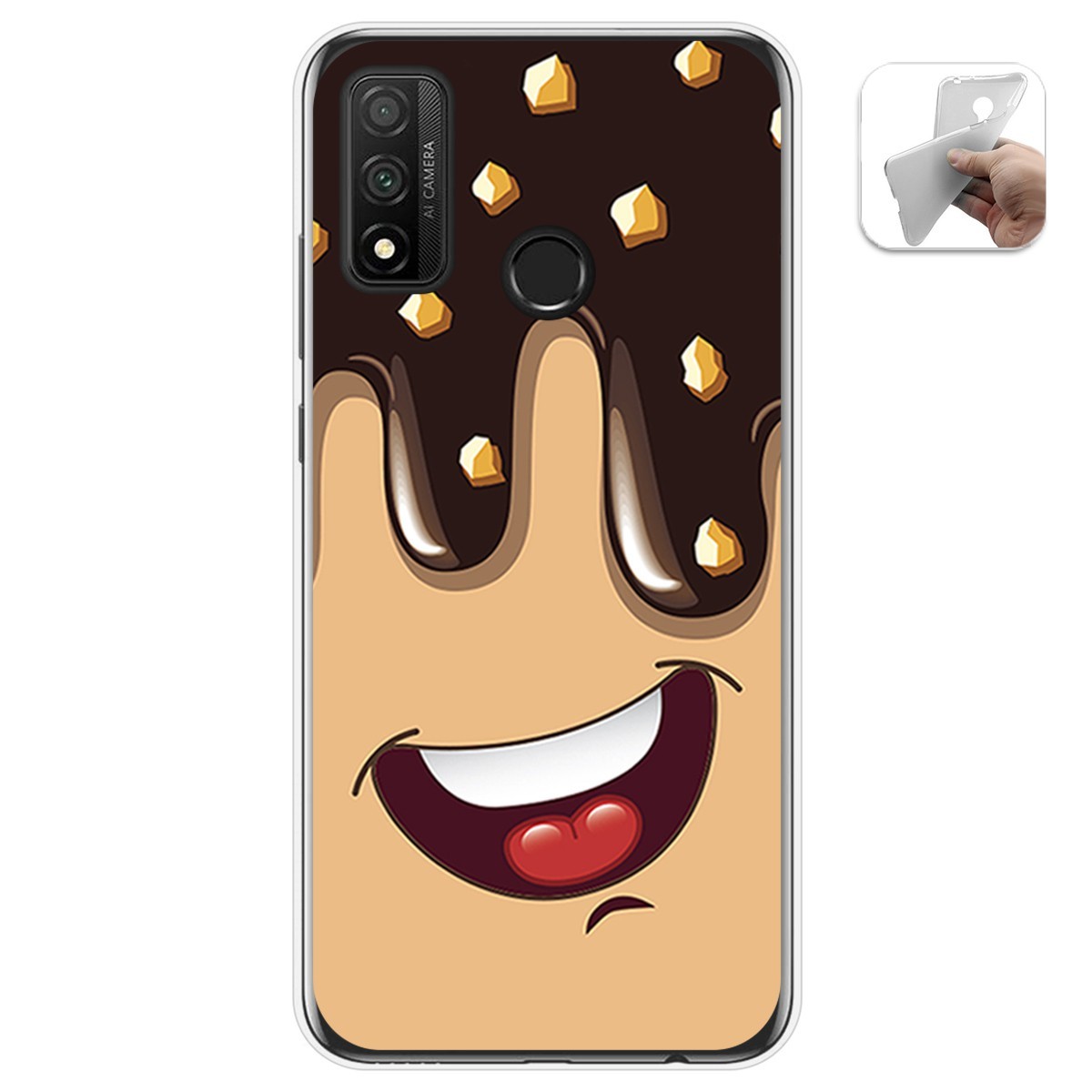 Funda Gel Tpu para Huawei P Smart 2020 diseño Helado Chocolate Dibujos