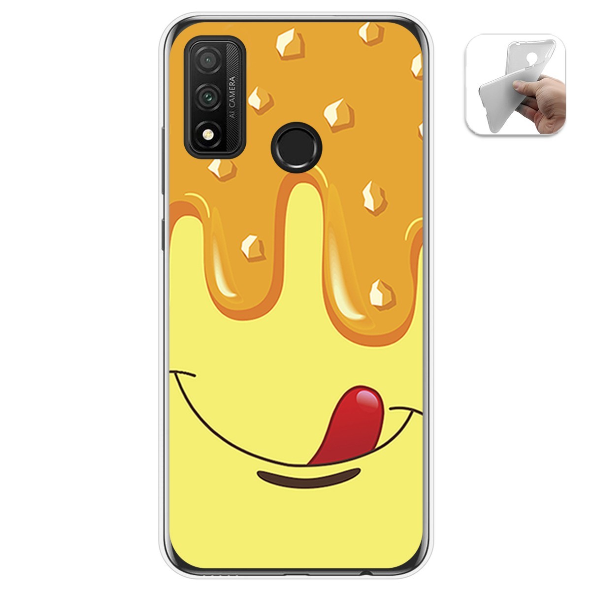 Funda Gel Tpu para Huawei P Smart 2020 diseño Helado Vainilla Dibujos