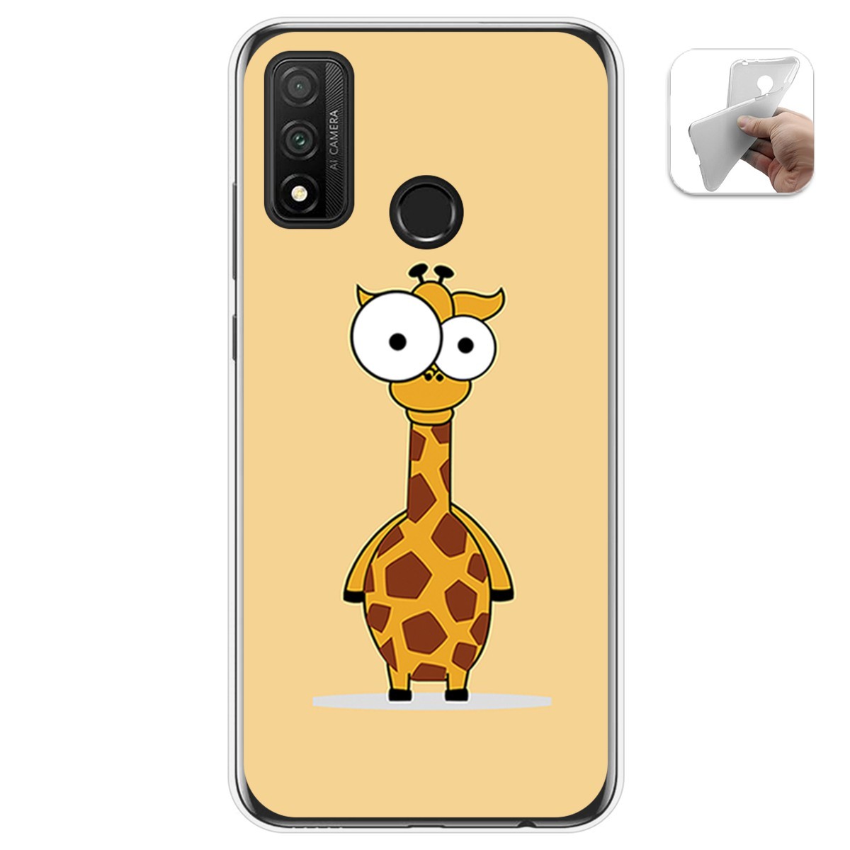 Funda Gel Tpu para Huawei P Smart 2020 diseño Jirafa Dibujos